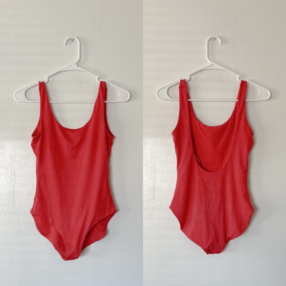 Onia Kelly Scoop Neck One Piece Swimsuit in Cayenne - Picture 3 of 6